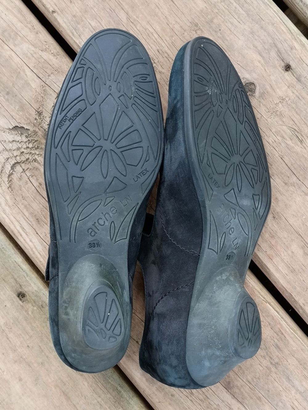 Arche Black Suede Mary Janes US 7.5 EU 38.5 - Picture 7 of 12